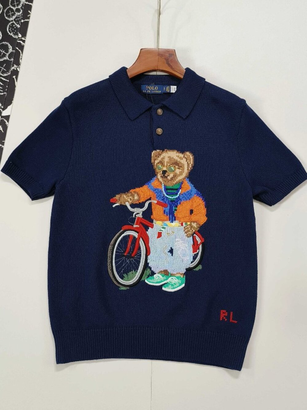 Polo Ralph Lauren Polo Bear Bicycle Short Sleeve Knit Polo